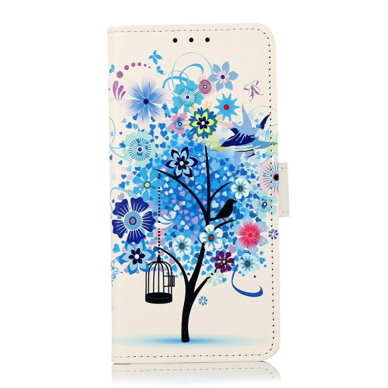 Leren Hoesje voor Xiaomi 13 Pro Bloeiende Boom