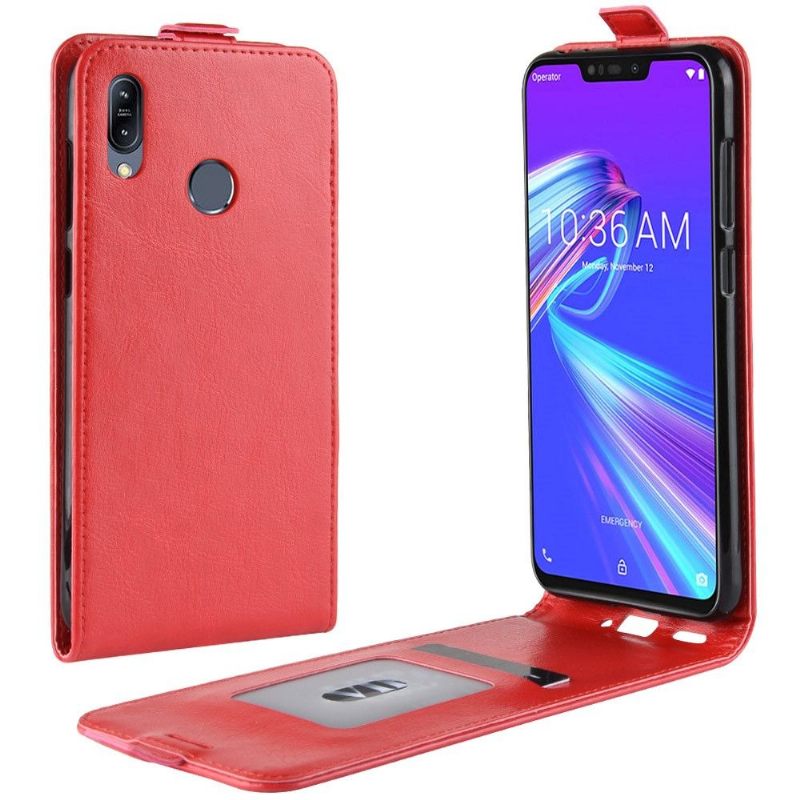 Cover voor Asus Zenfone Max M2 Anti-fall Folio-hoesje Kunstleer Verticaal