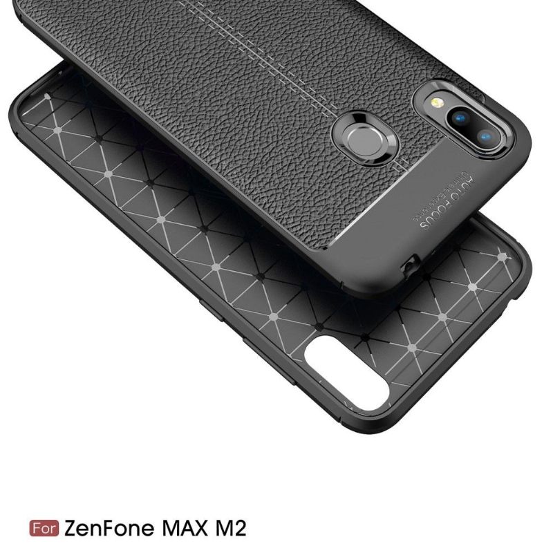 Hoesje voor Asus Zenfone Max M2 Afwerkingsgel Van Kunstleer