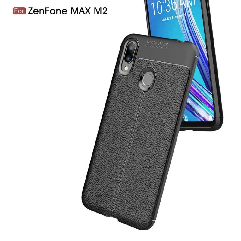 Hoesje voor Asus Zenfone Max M2 Afwerkingsgel Van Kunstleer