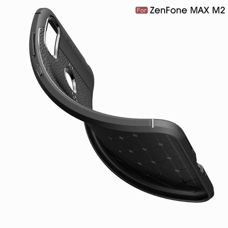 Hoesje voor Asus Zenfone Max M2 Afwerkingsgel Van Kunstleer