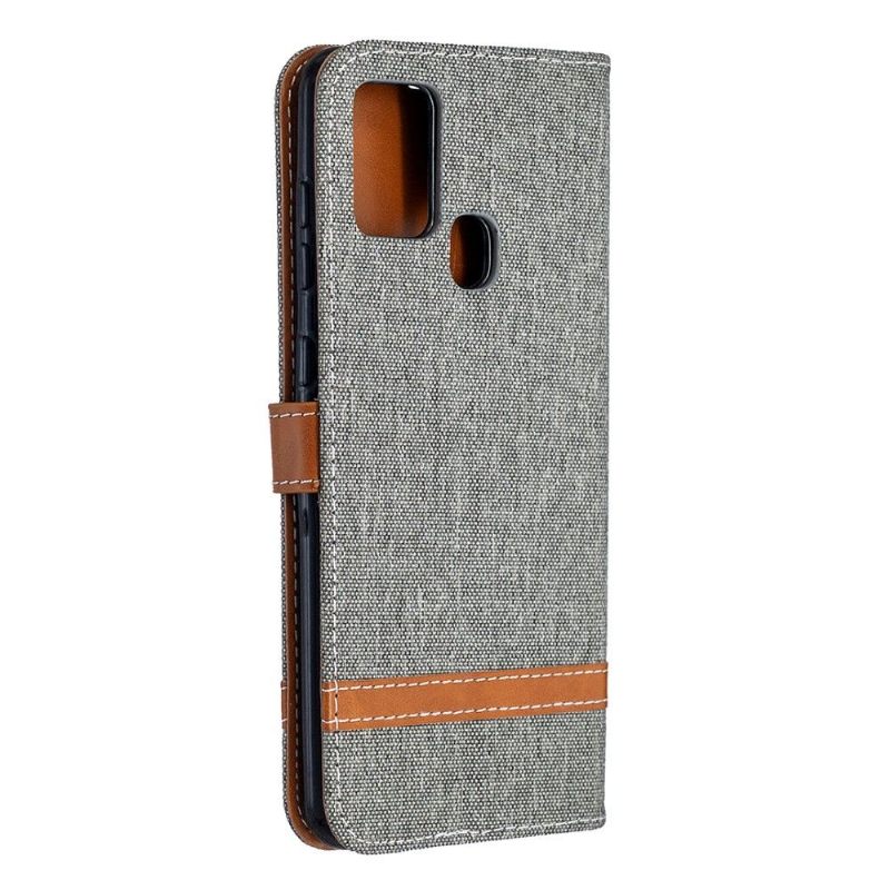 Cover voor Samsung Galaxy A21s Stoffen Bekleding