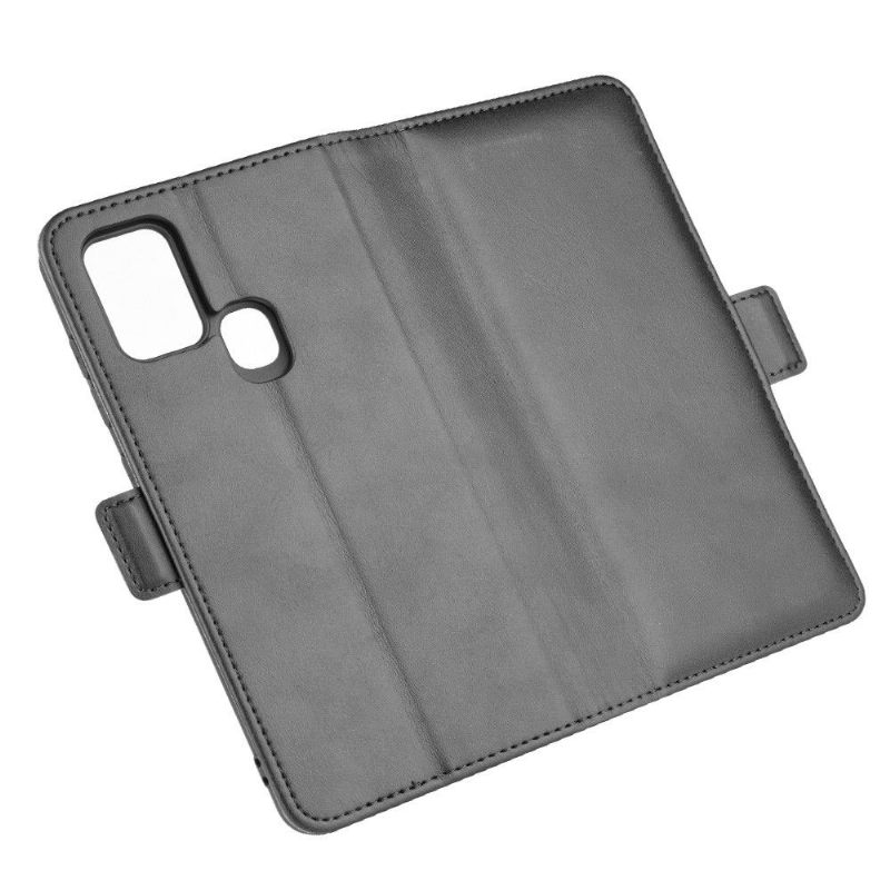 Flip Case voor Samsung Galaxy A21s Portemonnee Leren Portemonnee Van Mat Kunstleer