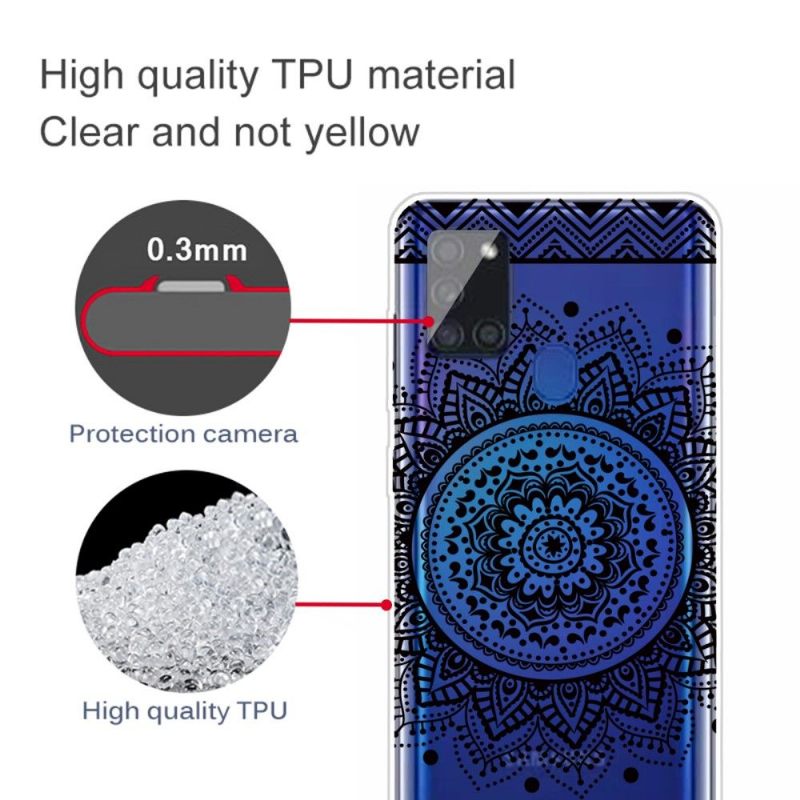 Hoesje voor Samsung Galaxy A21s Anti-fall Kanten Mandala