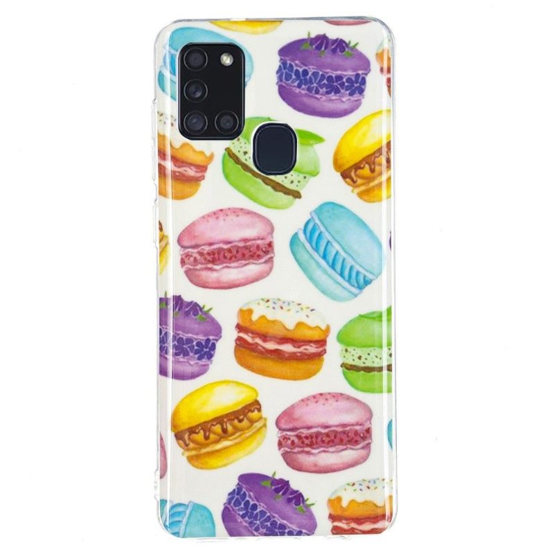 Hoesje voor Samsung Galaxy A21s Fluorescerende Macarons