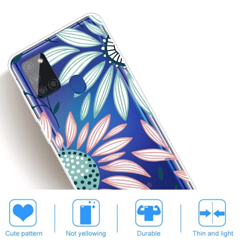 Hoesje voor Samsung Galaxy A21s Madeliefjesbloemen