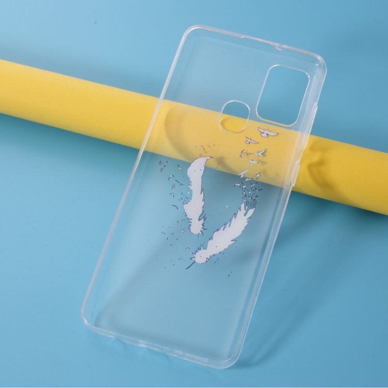 Hoesje voor Samsung Galaxy A21s Veren En Vogels