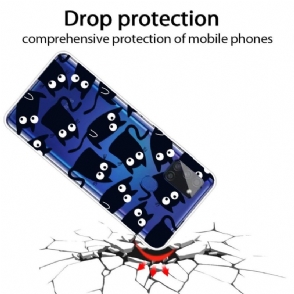 Telefoonhoesje voor Samsung Galaxy A21s Bescherming Zwarte Katten