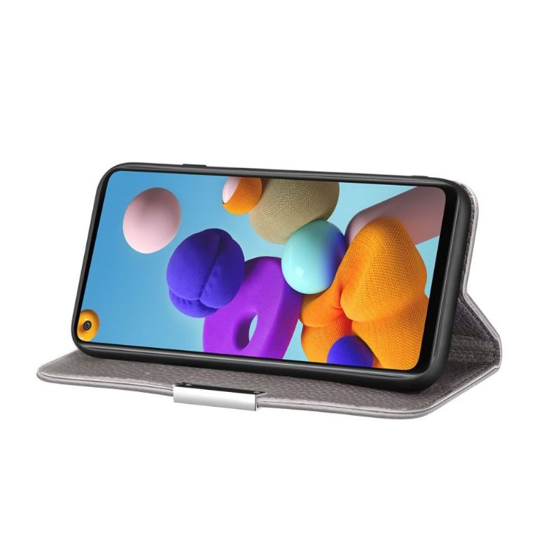 Telefoonhoesje voor Samsung Galaxy A21s Folio-hoesje Nerfelijk Kunstleer