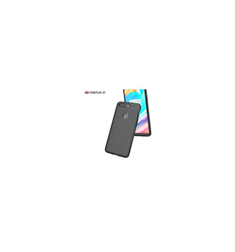 Hoesje voor OnePlus 5T Litchi-textuur Leerstijl