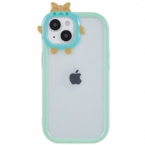 Hoesje voor iPhone 14 Plus Bescherming Hoesje Transparante En Leuke Lensbescherming