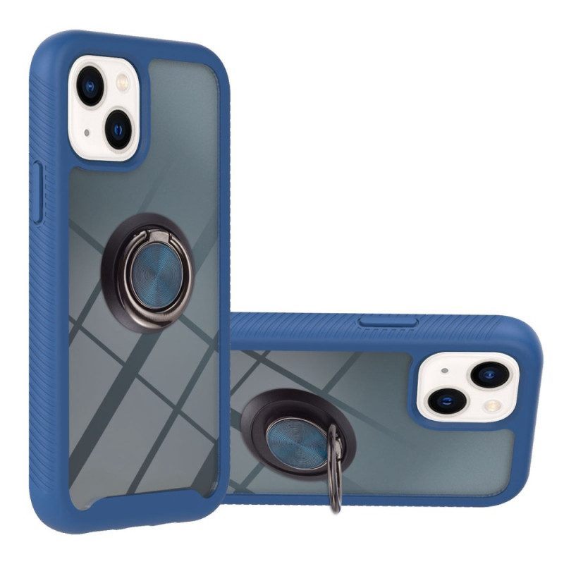 Hoesje voor iPhone 14 Plus Transparant Met Ring-support