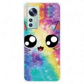 Hoesje voor Xiaomi 12 / 12X Siliconen Kat Cartoon