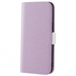 Leren Hoesje voor Xiaomi 12 / 12X Litchi Lederen Dubbele Sluiting