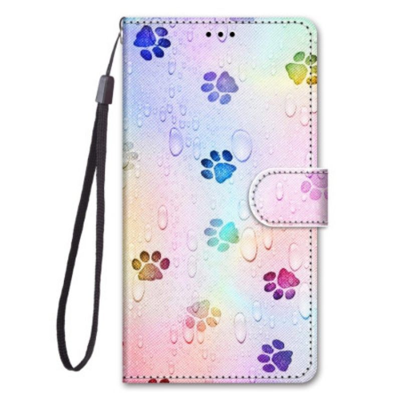 Leren Hoesje voor Xiaomi 12 / 12X Met Ketting Riemsporen