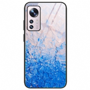 Telefoonhoesje voor Xiaomi 12 / 12X Marmeren Kleuren Gehard Glas