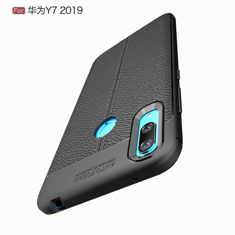 Hoesje voor Huawei Y7 2019 Afwerkingsgel Van Kunstleer