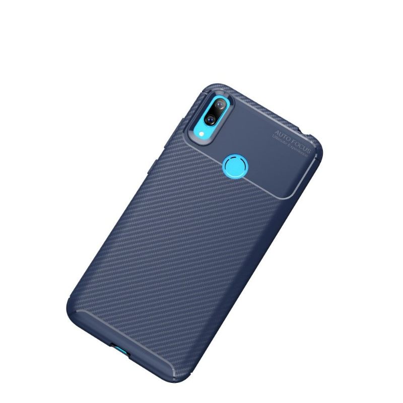 Hoesje voor Huawei Y7 2019 Blauwe Karbon Classy