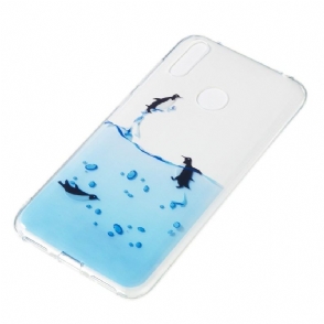 Hoesje voor Huawei Y7 2019 Transparante Pinguïns