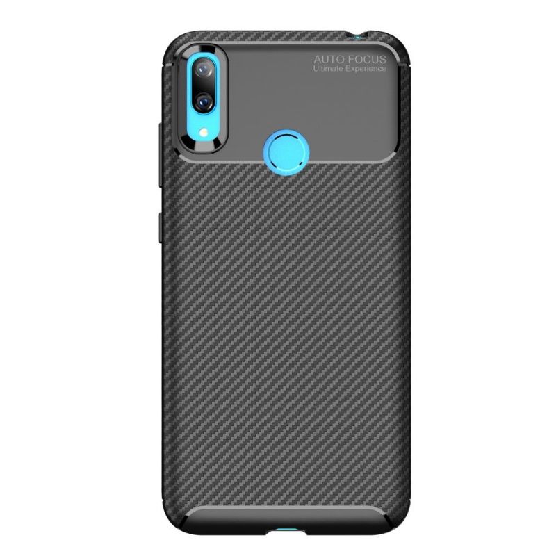 Hoesje voor Huawei Y7 2019 Zwart Karbon Classy