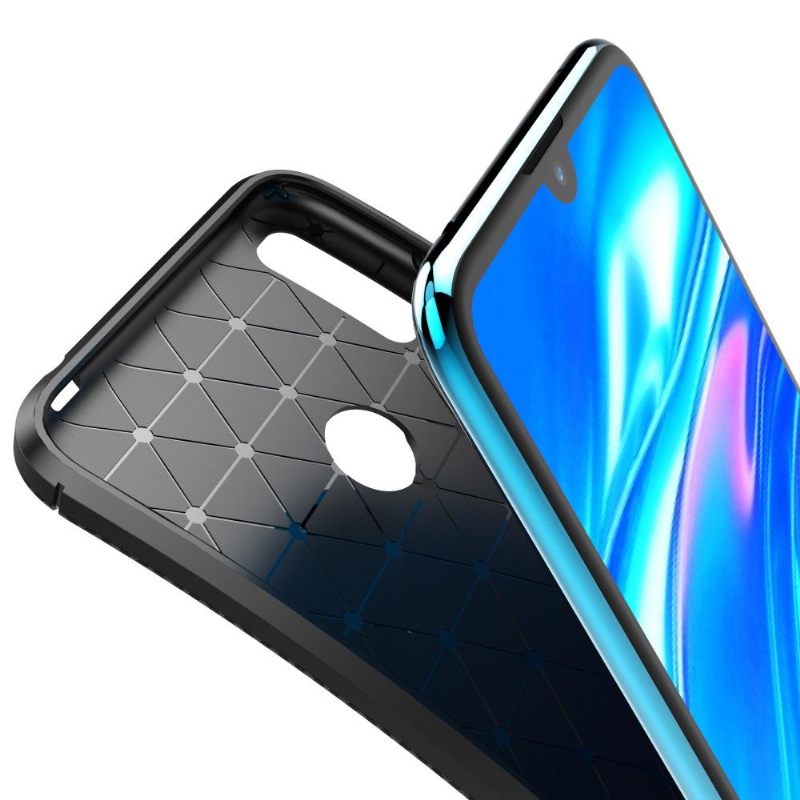 Hoesje voor Huawei Y7 2019 Zwart Karbon Classy