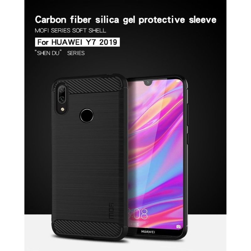 Telefoonhoesje voor Huawei Y7 2019 Mofi Geborstelde Gel