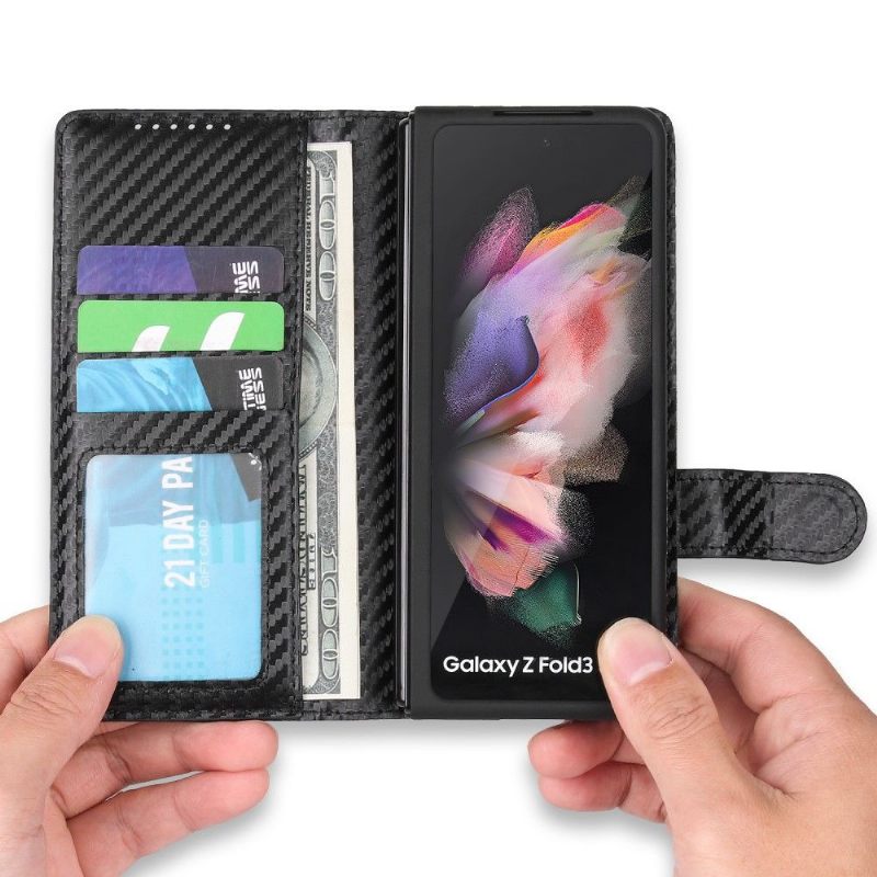 Hoesje Folio-hoesje voor Samsung Galaxy Z Fold 3 5G Afneembare Schaalnaden