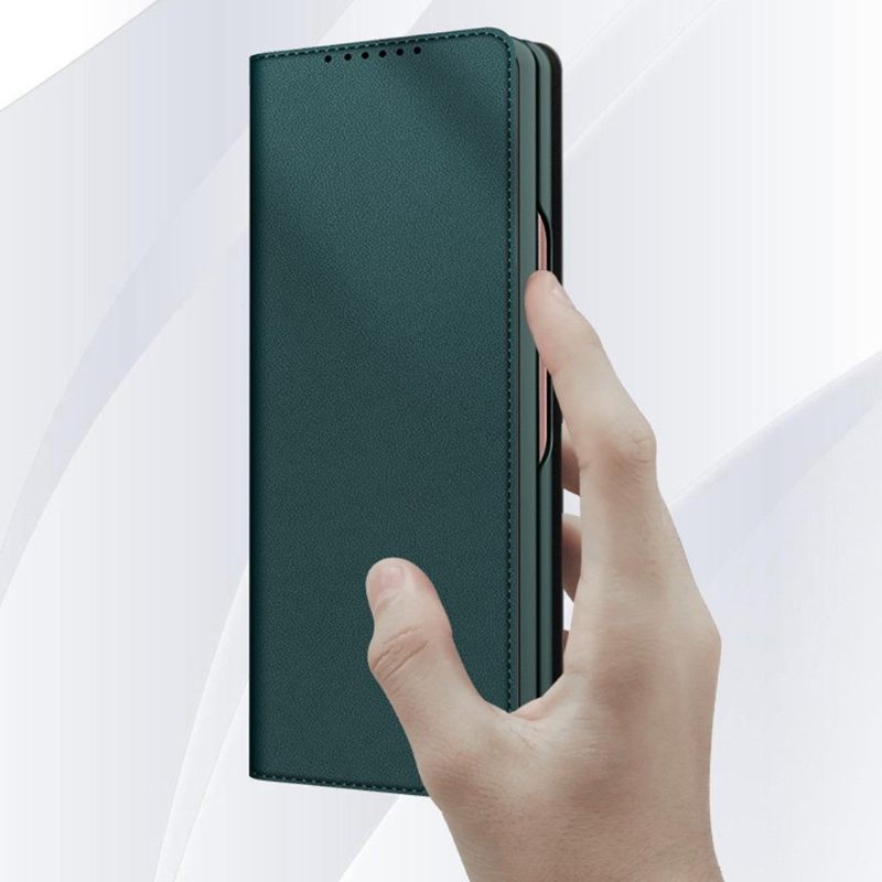 Hoesje Folio-hoesje voor Samsung Galaxy Z Fold 3 5G Leer