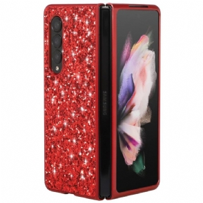 Hoesje voor Samsung Galaxy Z Fold 3 5G Anti-fall Glamoureuze Pailletten