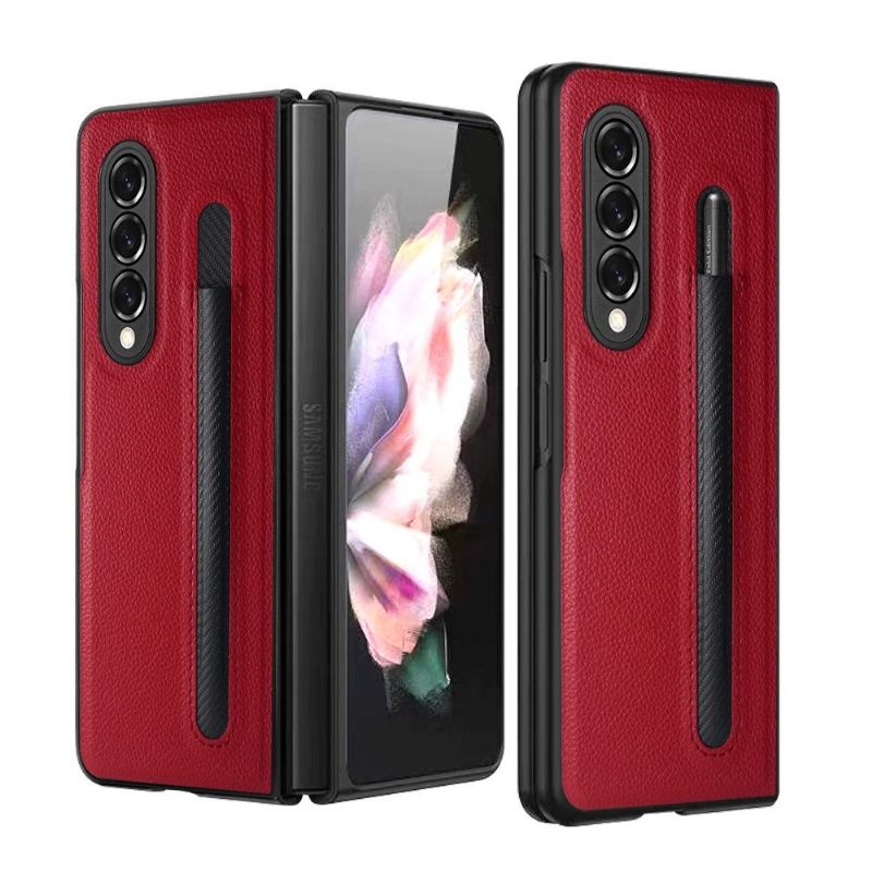 Hoesje voor Samsung Galaxy Z Fold 3 5G Leereffect