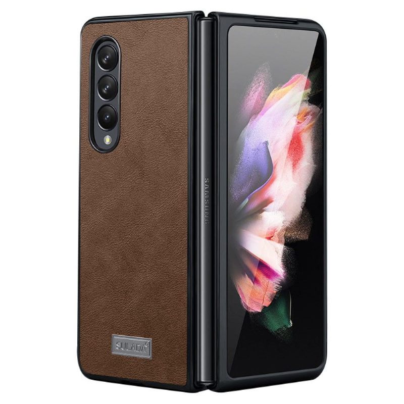 Hoesje voor Samsung Galaxy Z Fold 3 5G Sulada Leereffect