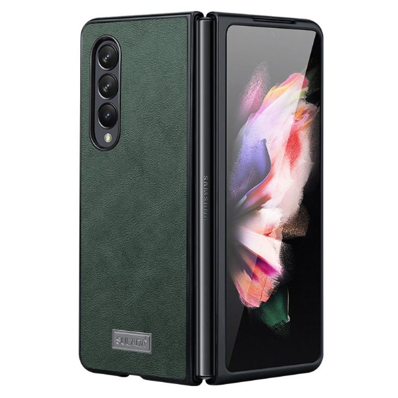 Hoesje voor Samsung Galaxy Z Fold 3 5G Sulada Leereffect