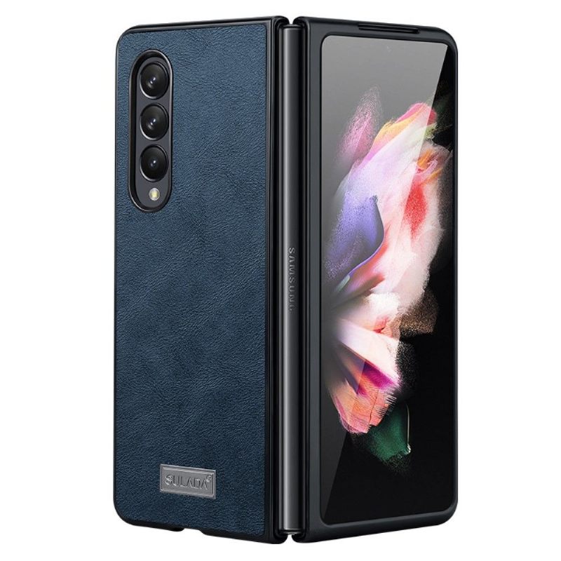 Hoesje voor Samsung Galaxy Z Fold 3 5G Sulada Leereffect