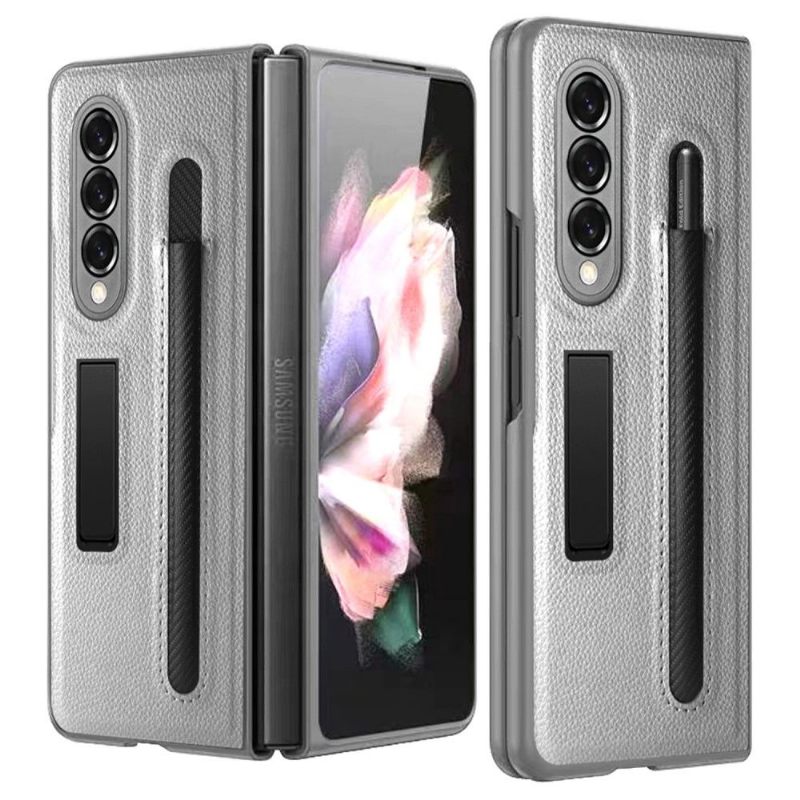 Telefoonhoesje voor Samsung Galaxy Z Fold 3 5G Folio-hoesje Kunstleer Stylushouder