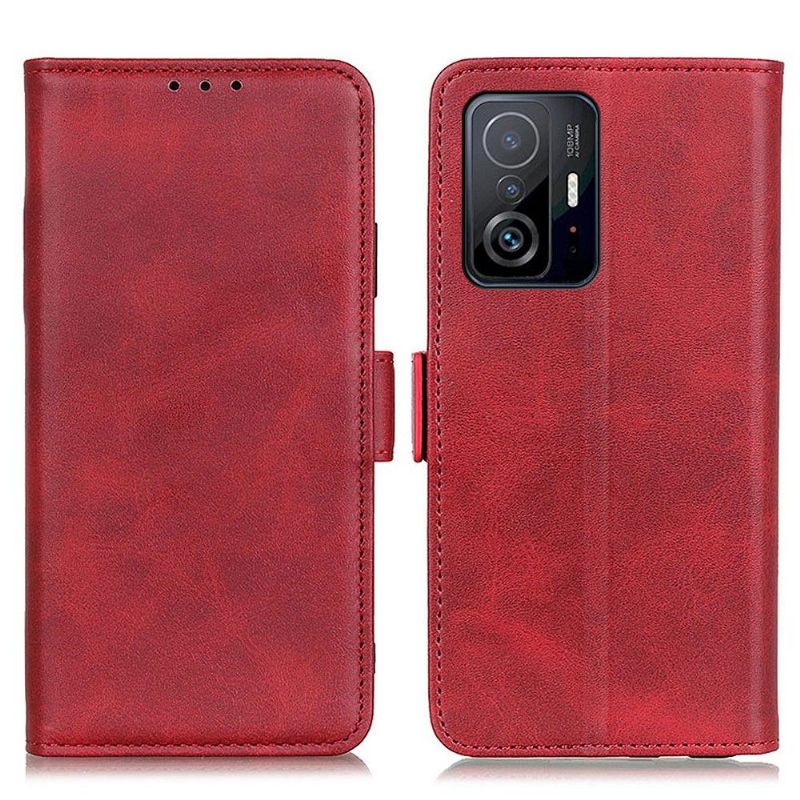 Cover voor Xiaomi 11T / 11T Pro Portemonnee Mat Kunstleer