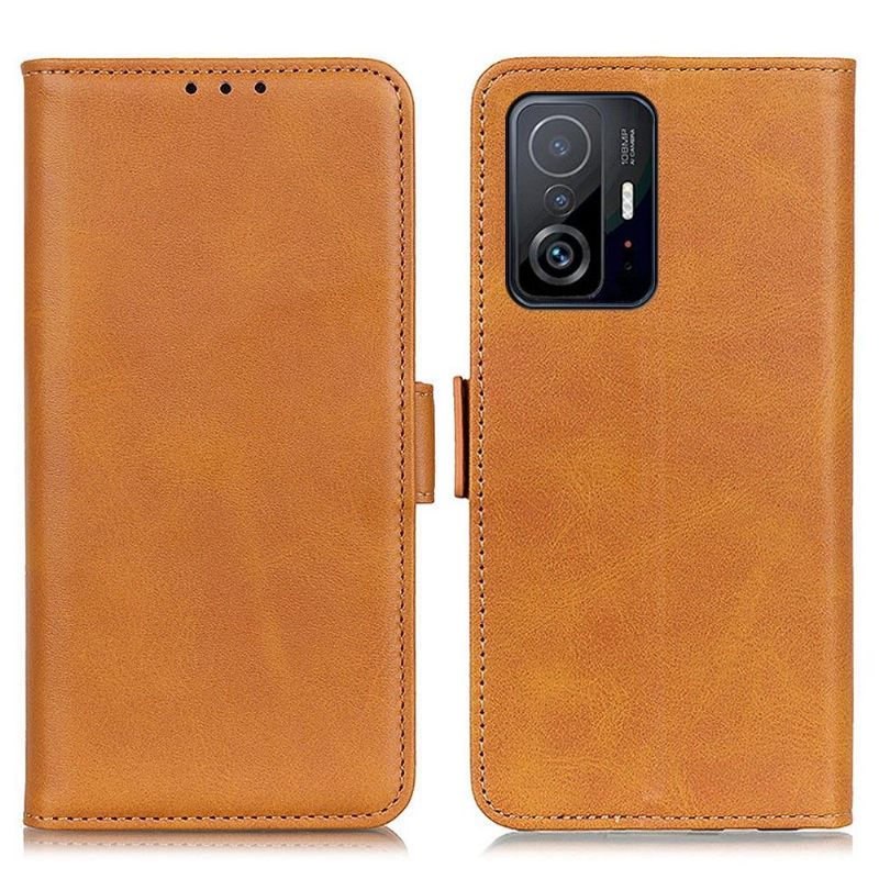 Cover voor Xiaomi 11T / 11T Pro Portemonnee Mat Kunstleer