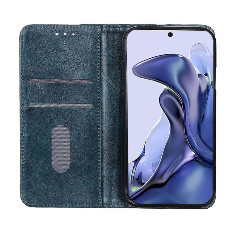 Cover voor Xiaomi 11T / 11T Pro Simon Kunstleer Klinknagels