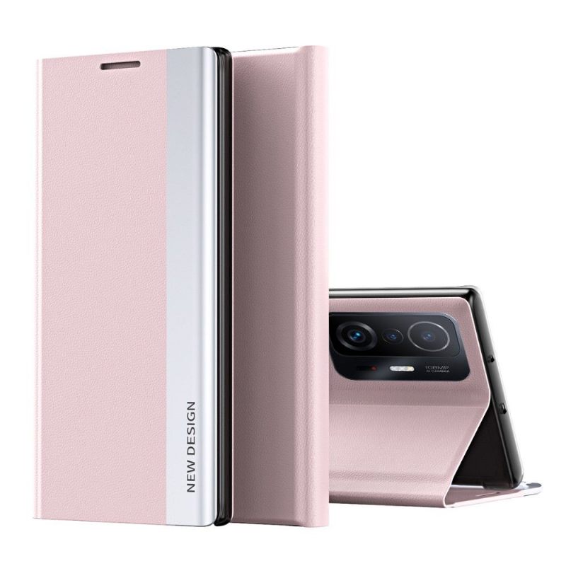 Cover voor Xiaomi 11T / 11T Pro Zakelijke Magneet Met Leereffect