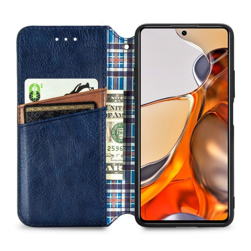 Flip Case voor Xiaomi 11T / 11T Pro Kub Design-kaarthouder