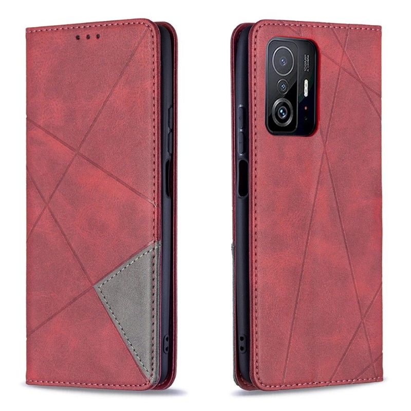 Folio-hoesje voor Xiaomi 11T / 11T Pro Anti-fall Célinia Stijl Lederen Kaarthouder