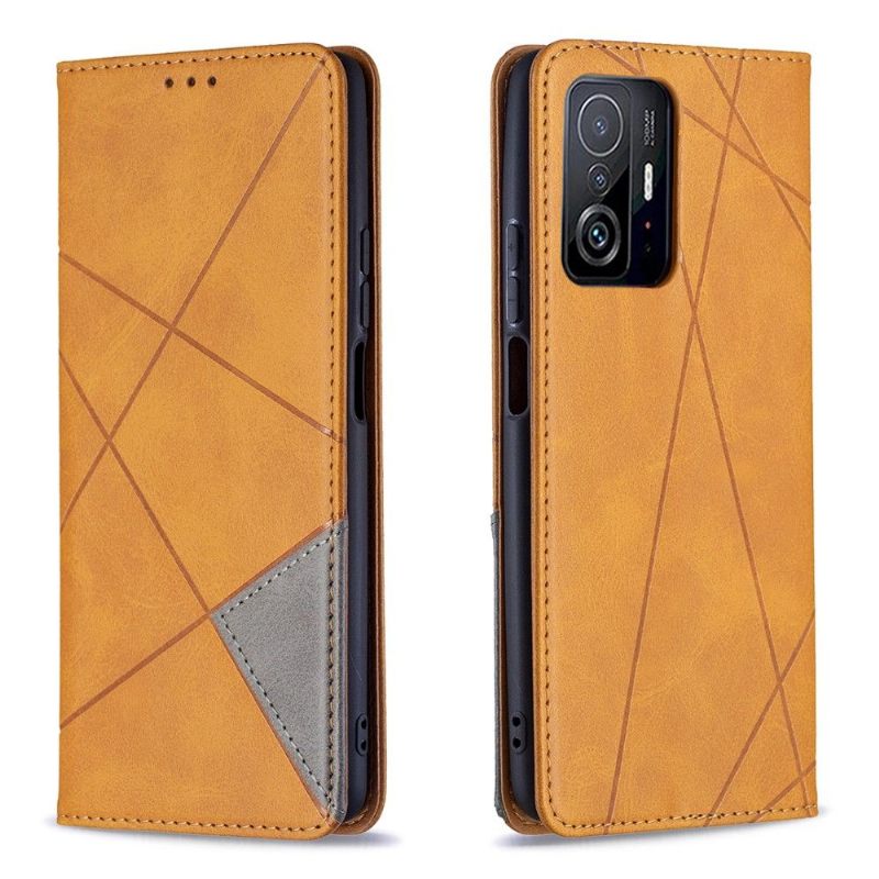 Folio-hoesje voor Xiaomi 11T / 11T Pro Anti-fall Célinia Stijl Lederen Kaarthouder