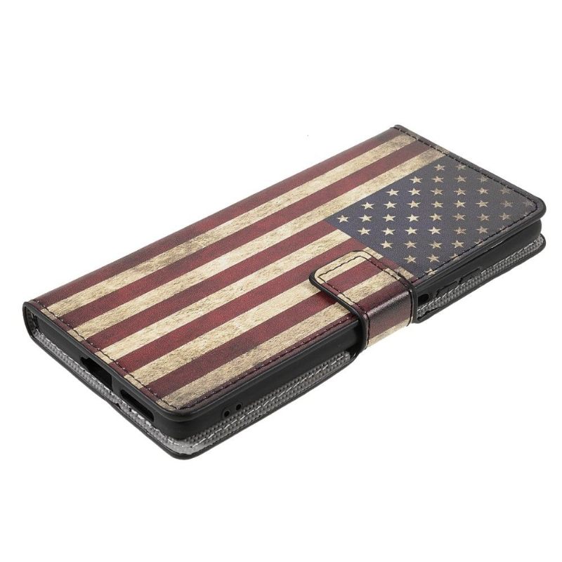 Folio-hoesje voor Xiaomi 11T / 11T Pro Anti-fall Vintage Amerikaanse Vlag