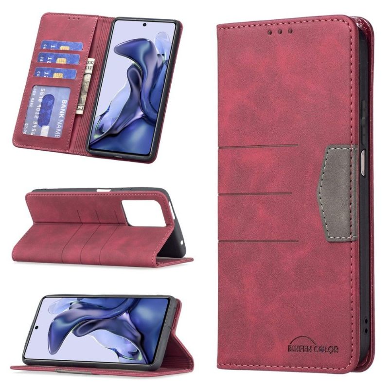 Folio-hoesje voor Xiaomi 11T / 11T Pro Binfen Color Flip Faux Leather