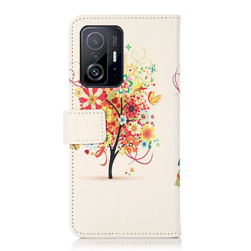 Folio-hoesje voor Xiaomi 11T / 11T Pro Bloemenboom