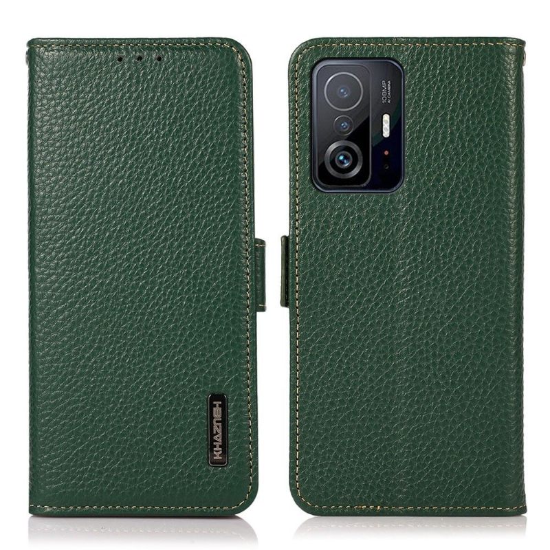 Folio-hoesje voor Xiaomi 11T / 11T Pro Khazneh Generfd Leer