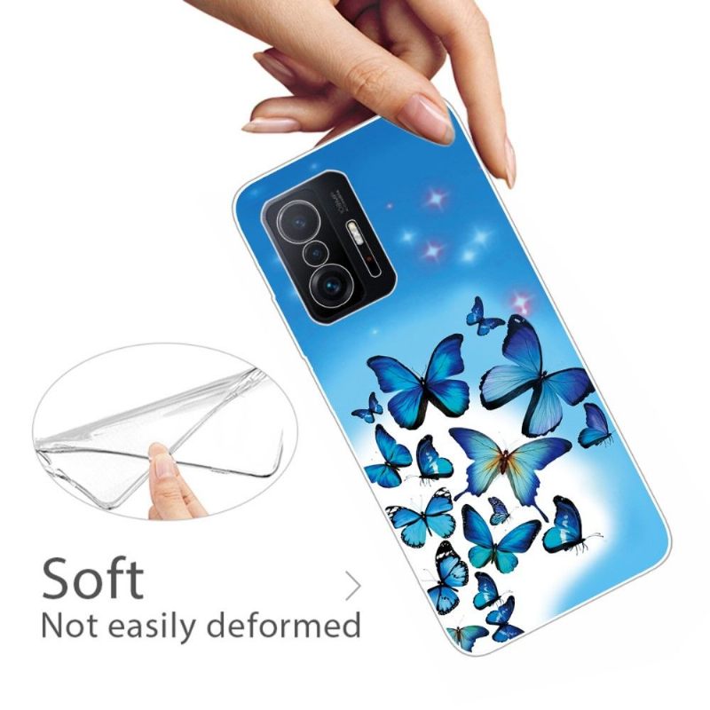 Hoesje voor Xiaomi 11T / 11T Pro Blauwe Vlinders