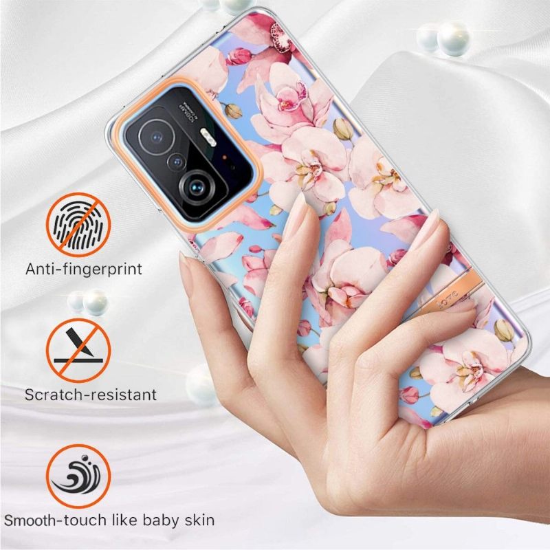 Hoesje voor Xiaomi 11T / 11T Pro Gardenia Roze Bloem