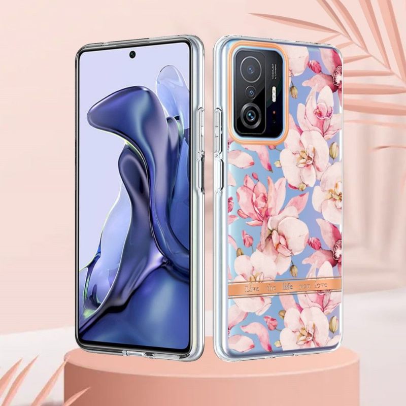 Hoesje voor Xiaomi 11T / 11T Pro Gardenia Roze Bloem