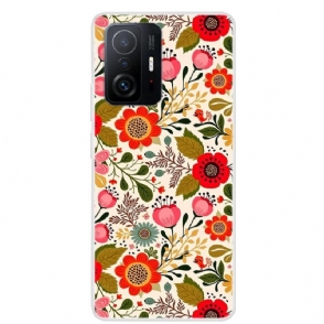 Hoesje voor Xiaomi 11T / 11T Pro Kleurrijke Bloemen