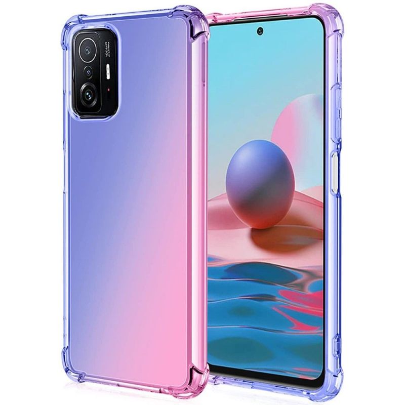 Hoesje voor Xiaomi 11T / 11T Pro Transparant Tweekleurig